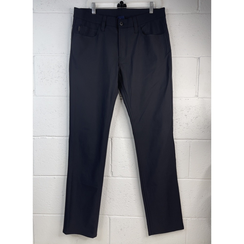 Armani Jeans J15 Mens 33x33 Black Stretch Tech Golf Pants Trousers 6Y6J15